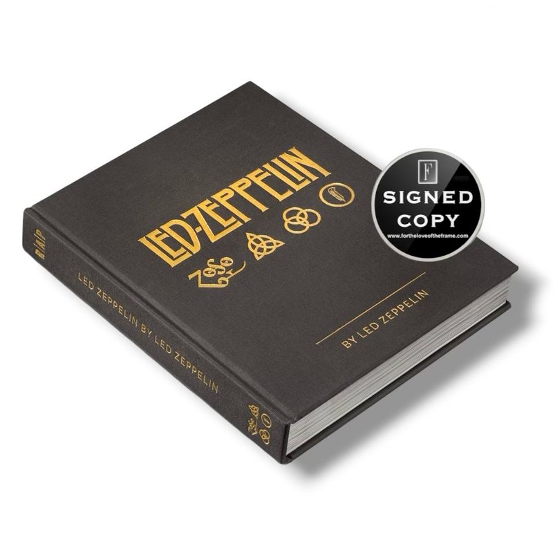 Jimmy Page Hand SIGNED Led Zeppelin By Led Zeppelin First Edition Hardcover & COA Music Memorabilia Autograph Auto