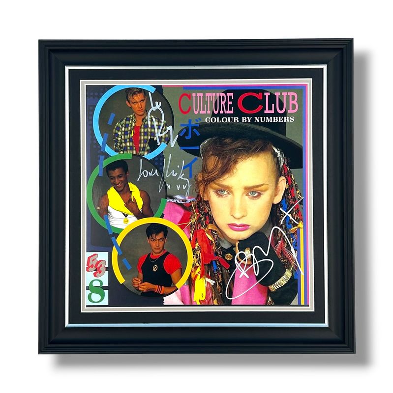 Culture Club Signed & Limited Edition Photo In Luxury Handmade Wooden Frame & Certificate Of Authenticity Music Memorabilia Boy George Autograph Auto Colour By Numbers Vinyl Record Culture Club Signed & Limited Edition Photo In Luxury Handmade Wooden Frame & Certificate Of Authenticity Music Memorabilia Boy George Autograph Auto Colour By Numbers Vinyl Record