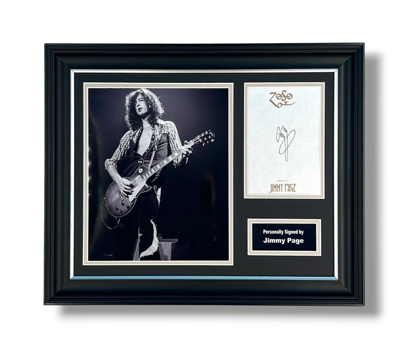 Jimmy Page Signed Photo In Luxury Handmade Wooden Frame & Certificate Of Authenticity Music Memorabilia Autograph Auto Led Zeppelin Poster Jimmy Page Signed Photo In Luxury Handmade Wooden Frame & Certificate Of Authenticity Music Memorabilia Autograph Auto Led Zeppelin Poster