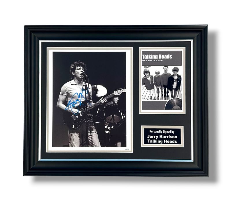 Jerry Harrison Signed & Numbered Photo In Luxury Handmade Wooden Frame & Certificate Of Authenticity Music Memorabilia Autograph Auto Talking Heads Poster Jerry Harrison Signed & Numbered Photo In Luxury Handmade Wooden Frame & Certificate Of Authenticity Music Memorabilia Autograph Auto Talking Heads Poster
