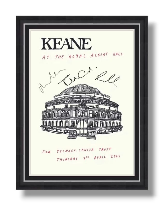 Keane Signed Limited Edition Royal Albert Hall Concert Poster In Luxury Handmade Wooden Frame & Certificate Of Authenticity Tom Chaplin Music Memorabilia Autograph Auto Teenage Cancer Trust Poster Keane Signed Limited Edition Royal Albert Hall Concert Poster In Luxury Handmade Wooden Frame & Certificate Of Authenticity Tom Chaplin Music Memorabilia Autograph Auto Teenage Cancer Trust Poster