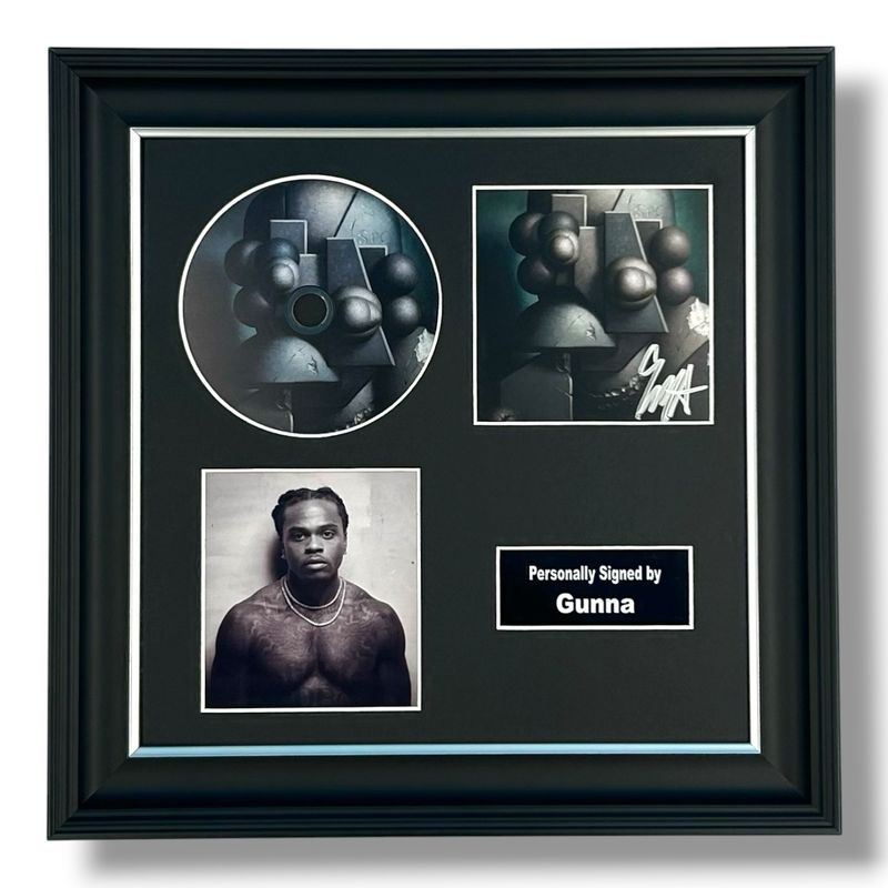 Gunna Signed Photo & CD In Luxury Handmade Wooden Frame & Certificate Of Authenticity Music Memorabilia Autograph Auto The Last Wun Poster Gunna Signed Photo & CD In Luxury Handmade Wooden Frame & Certificate Of Authenticity Music Memorabilia Autograph Auto The Last Wun Poster