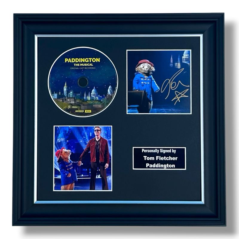 Tom Fletcher Signed Photo & CD In Luxury Handmade Wooden Frame & Certificate Of Authenticity Music Memorabilia Autograph Auto Paddington Poster