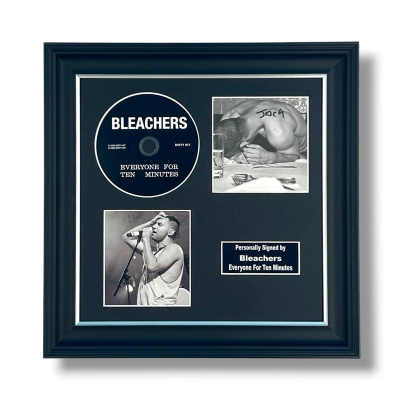 Jack Antonoff Signed Photo & CD In Luxury Handmade Wooden Frame & Certificate Of Authenticity Music Memorabilia Autograph Auto Bleachers Poster
