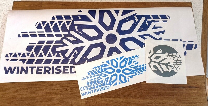 Winterised Van Sticker Pack (choice of colours) Winterised Van Sticker Pack (choice of colours)