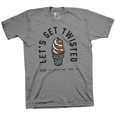 Let's Get Twisted Tee Gray