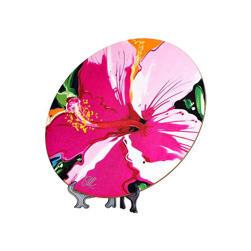 Sousplat Hibisco Rosa