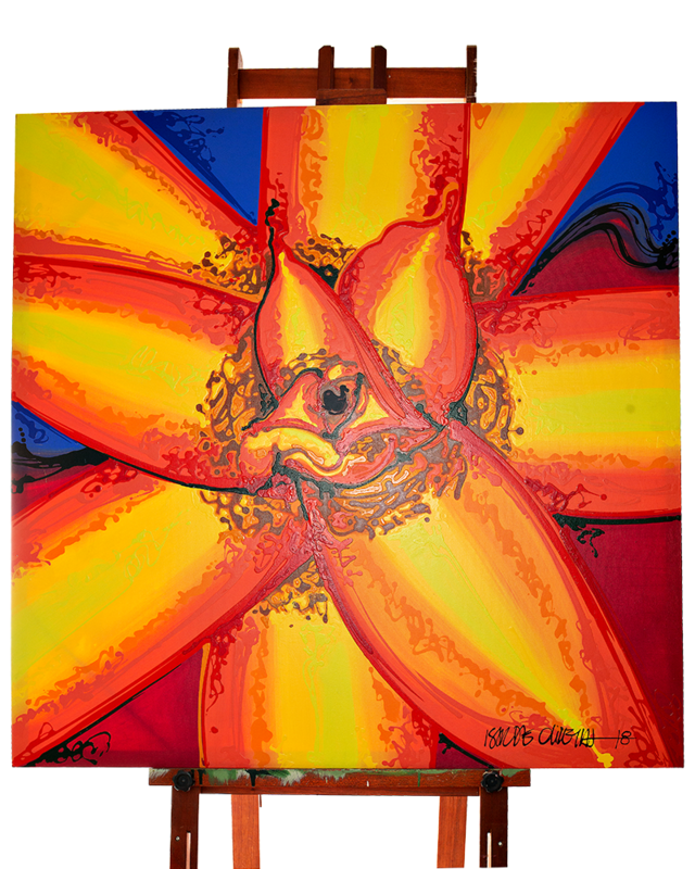 Quadro Original DNA Isaac Bromélia