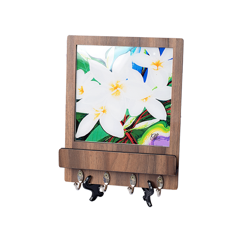Porta Chave com Suporte Jasmim Manga Branco
