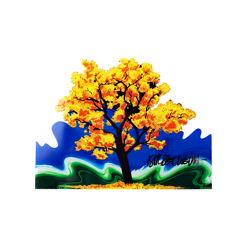 Peça de Acrílico Ipê Amarelo