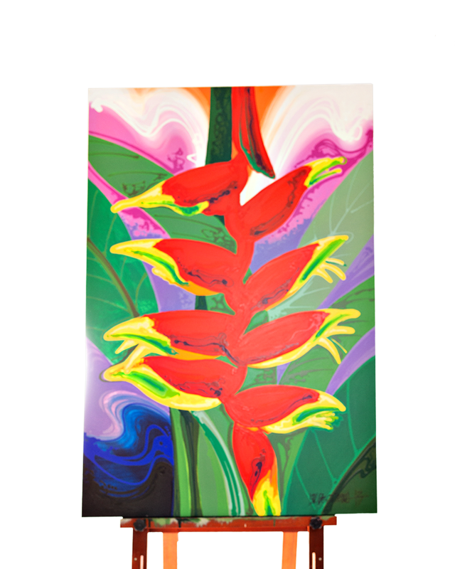 Quadro Original DNA Isaac Helicônia