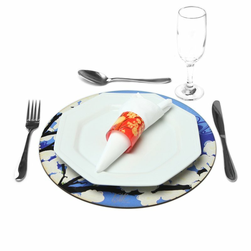 Sousplat Galho Ipê Branco