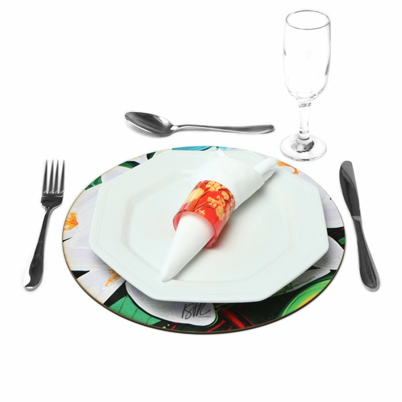 Sousplat Jasmim Manga Branca