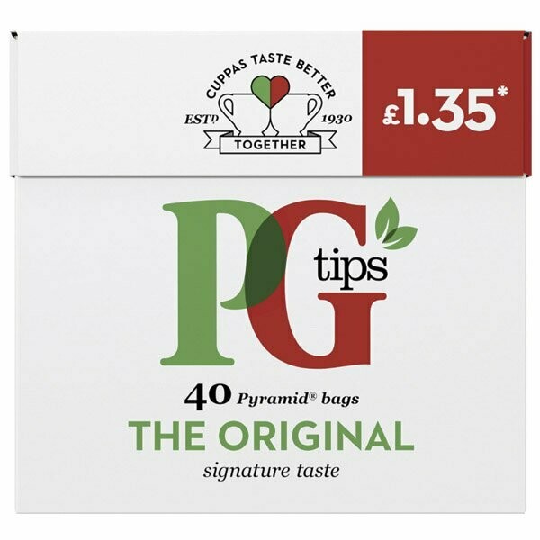 PG Tips Teabags 40s pm 1.35