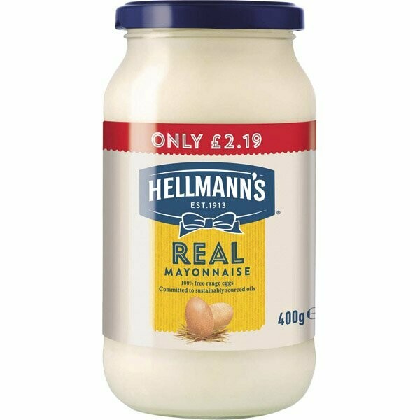 Hellmanns Real Mayonnaise Jar Pm £2.19 400g