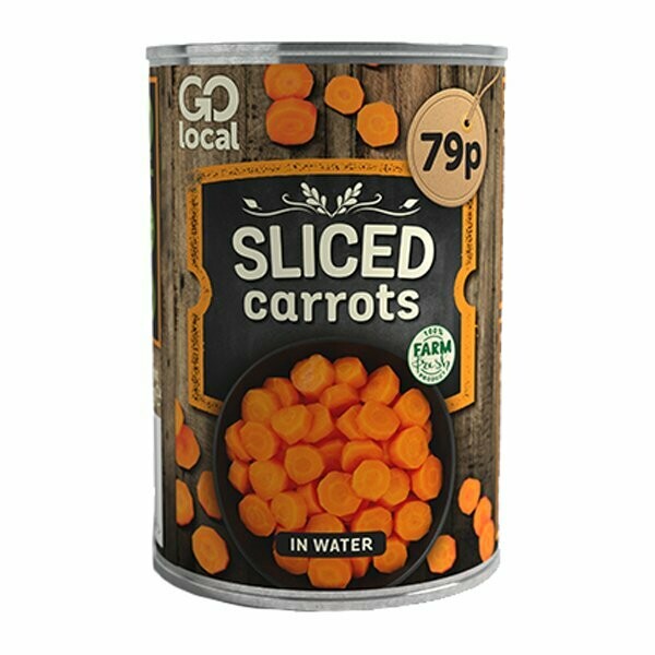 Go Local Sliced Carrots Pm 79p 400g