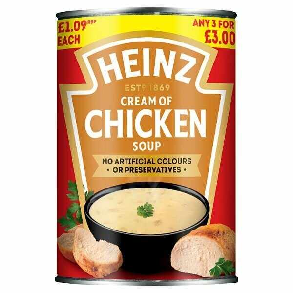Heinz Chicken Soup Pm1.09/3 For £3 400g
