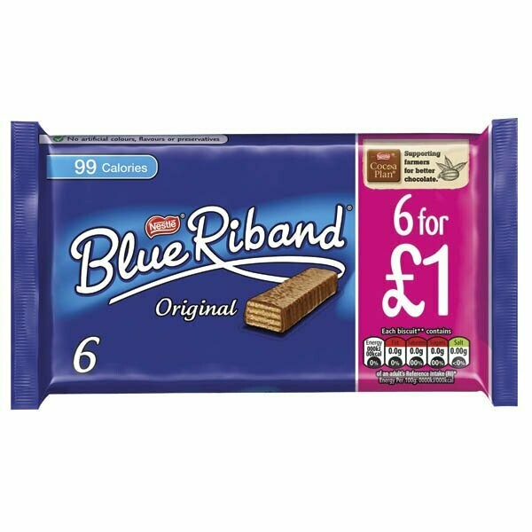 Nestle Blue Riband 6 Pack Pm £1