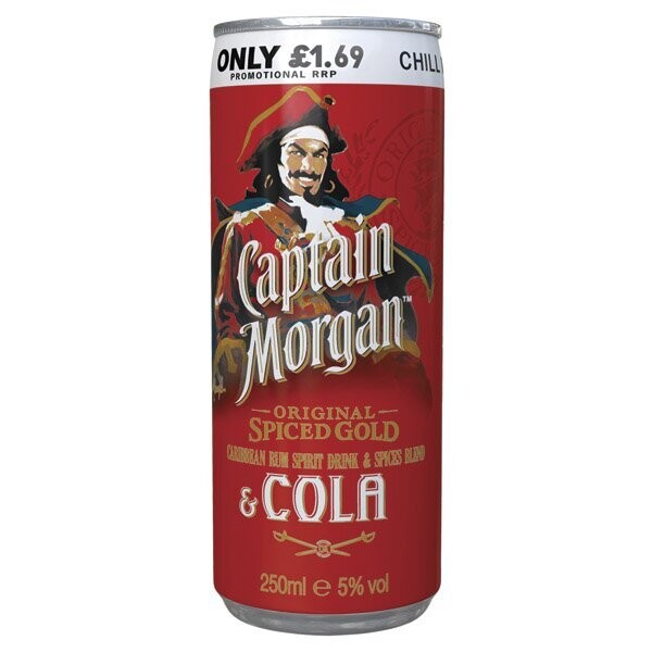 Captain Morgan Spiced & Cola Pm £1.69 250ml