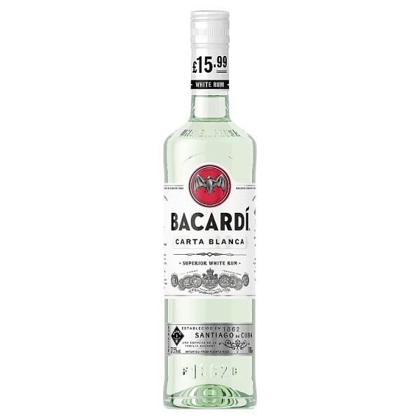 Bacardi Carta Blanca Pm £15.99 70cl