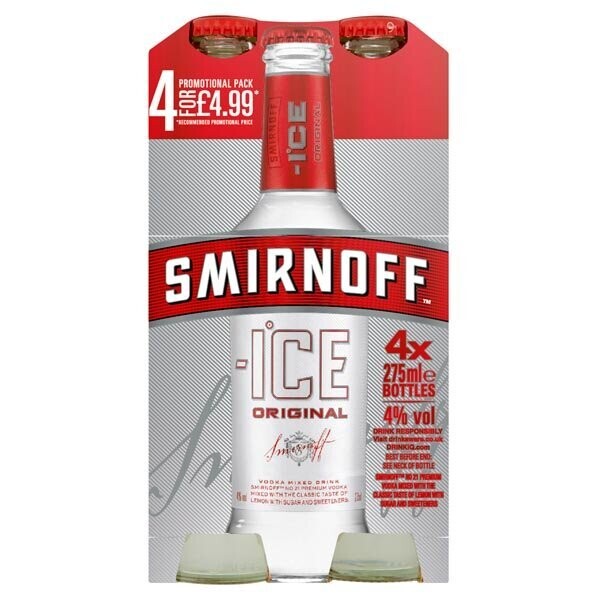 Smirnoff Ice 4 Pack Pm £4.99 275ml
