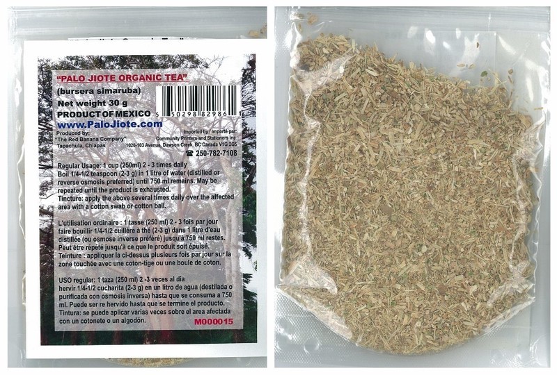 Palo Jiote Organic Tea - Medium Grind shipping included world wide.