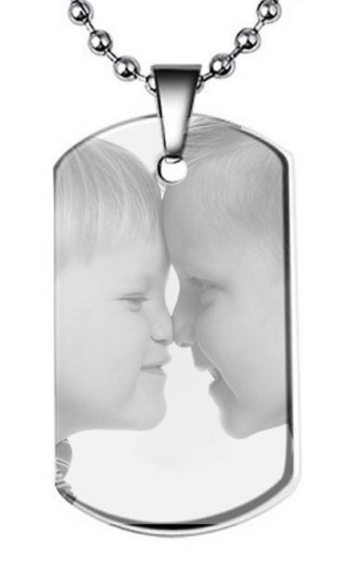 CHAPA MILITAR DE ACERO PERSONALIZADA