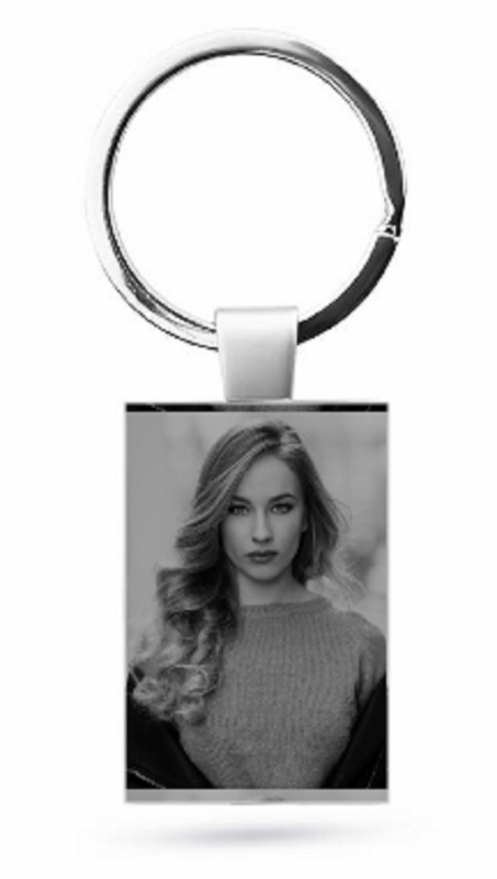 Llavero rectangular de acero personalizado