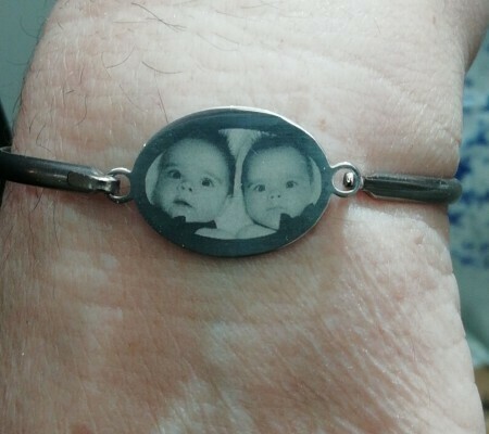 Brazalete de acero personalizado