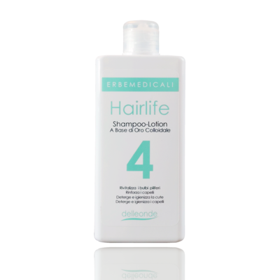 HAIRLIFE4® - Shampoo Lotion Anticaduta Capelli con Oro Colloidale e Vitamine B5 e B8 - 225 ml HAIRLIFE4® - Shampoo Lotion Anticaduta Capelli con Oro Colloidale e Vitamine B5 e B8 - 225 ml
