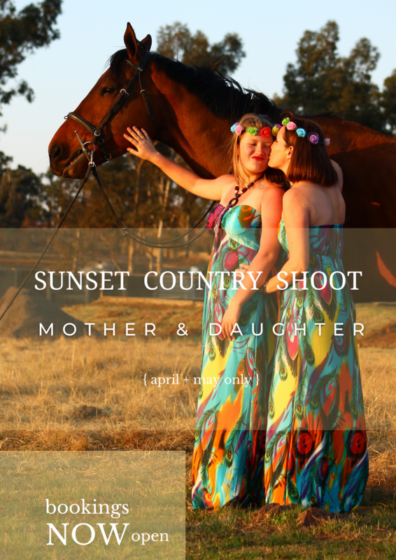 Mother and Daughter Sunset Shoot