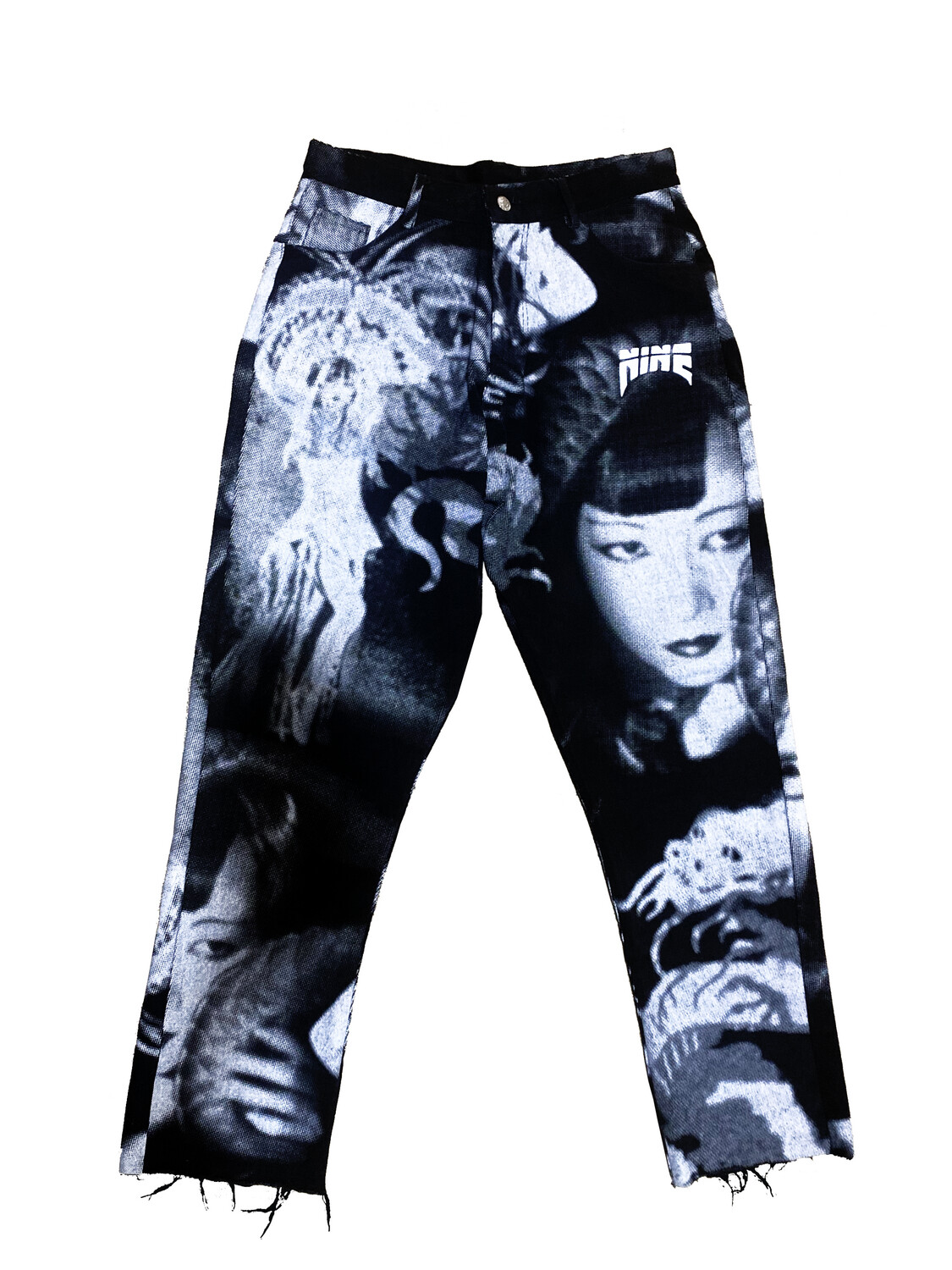 nine graphic Jeans