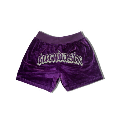 velour shorts