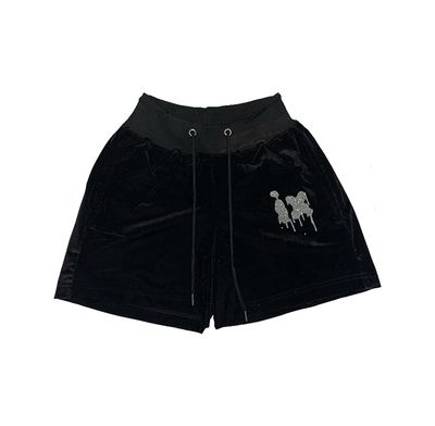 velour shorts