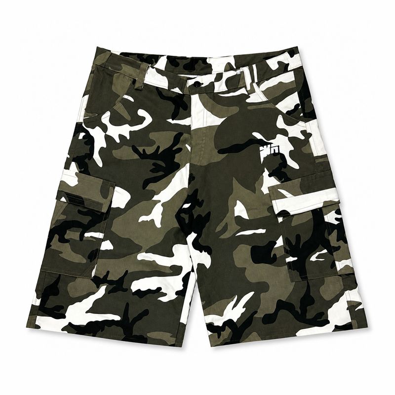 nine camo jorts