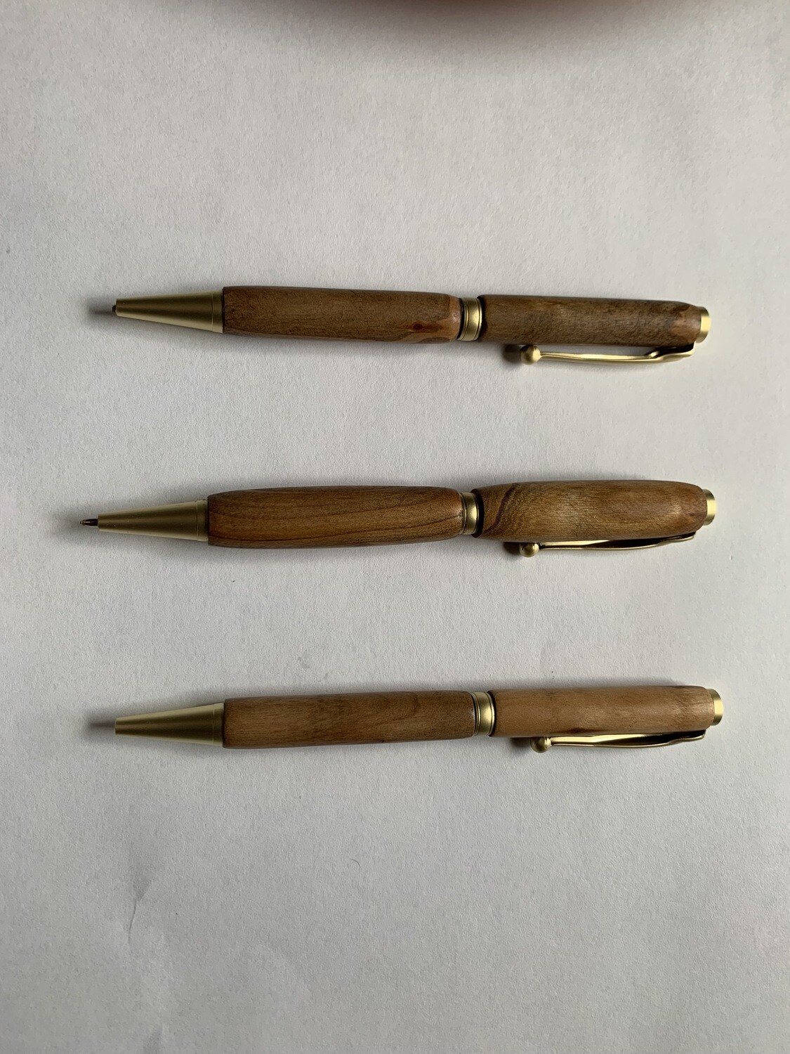 Pen - Cherry Wood with Brass Accents