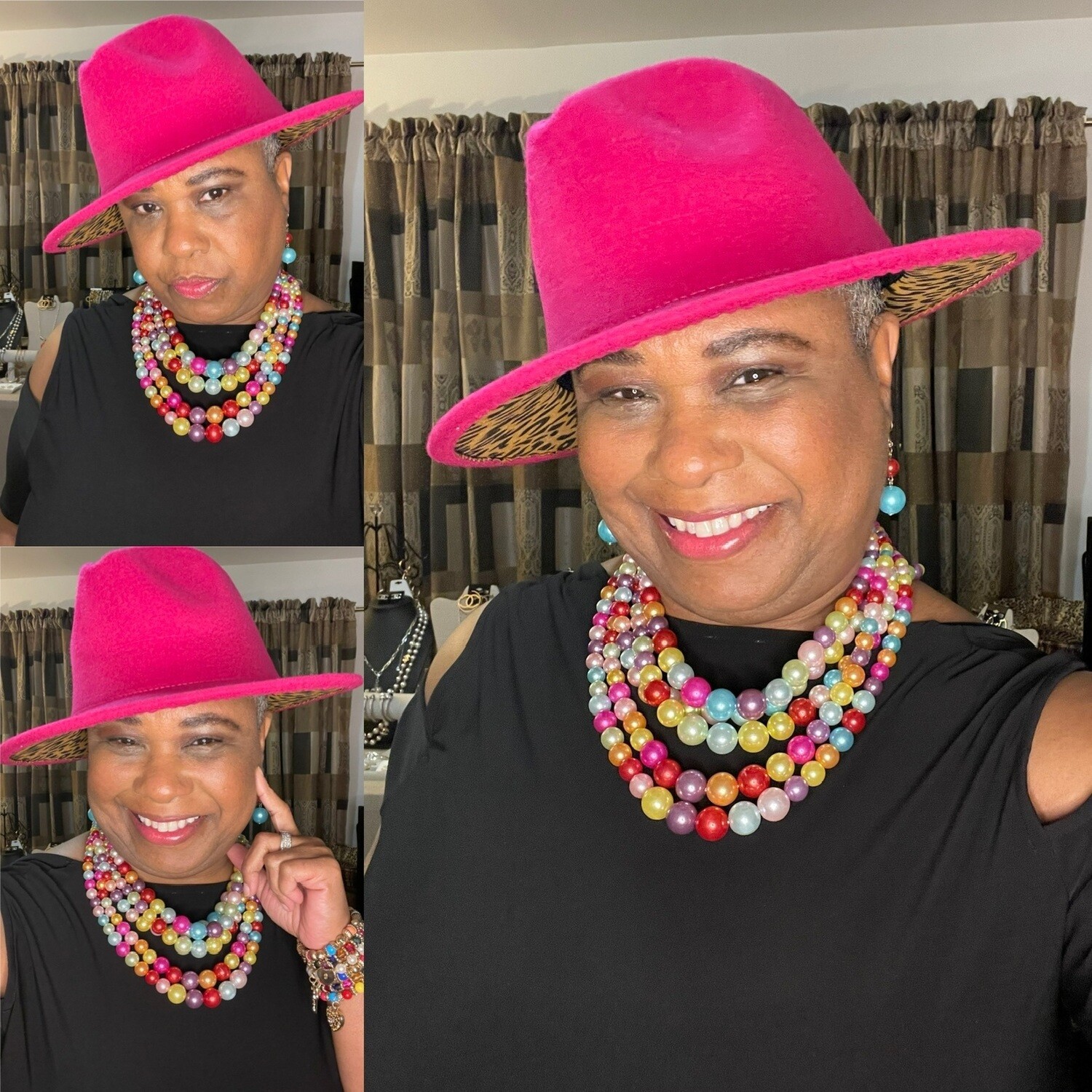 Hot Pink Fedora Hat