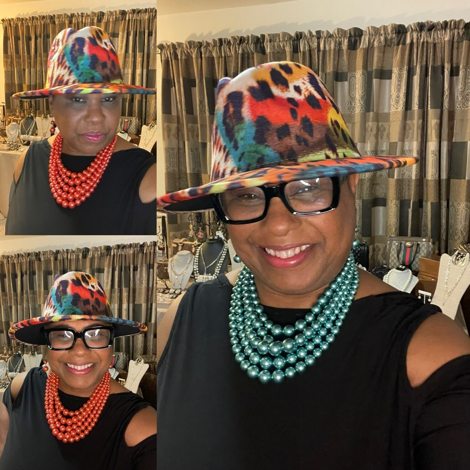 Multicolored Fedora Hat