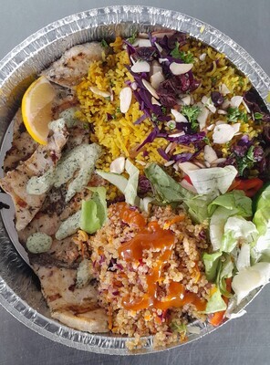 Persian Jeweled Rice & Grilled Fish