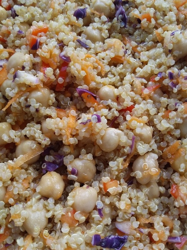 Thai Quinoa Chick Pea Salad