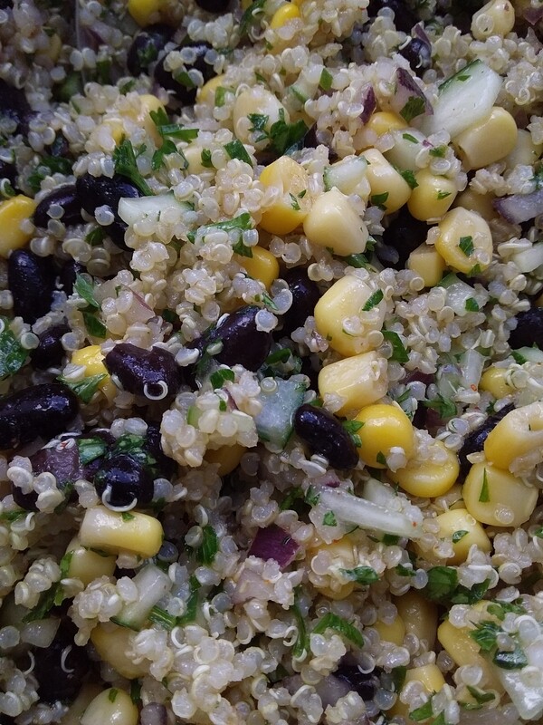 Sweet Corn &amp; Black Bean Quinoa Salad