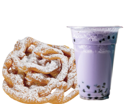 Smoothie Bubble Drink & Funnel Cake Special