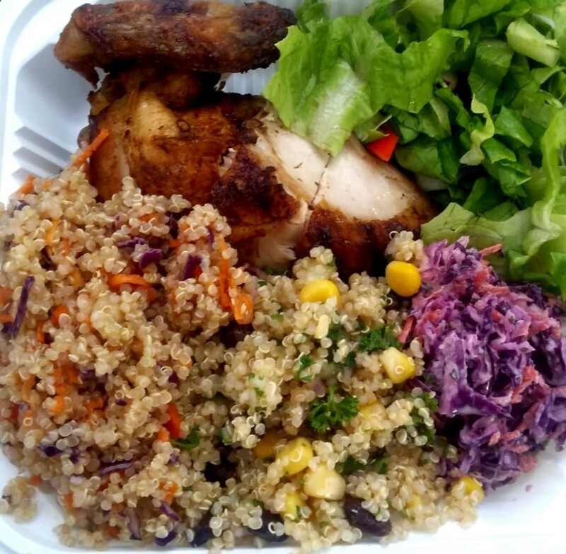 1/4 Chicken &amp; Two Salads