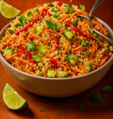 Thai Quinoa Chick Pea Salad