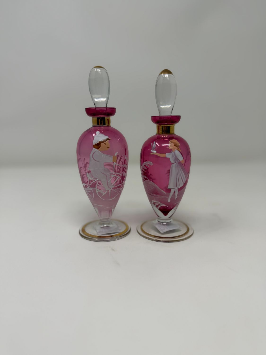 Mary Gregory Perfume Bottles