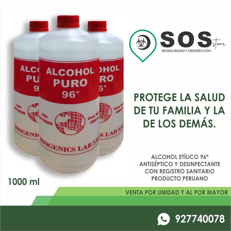 ALCOHOL ETILICO - Ethanol 96° 1 Lt.