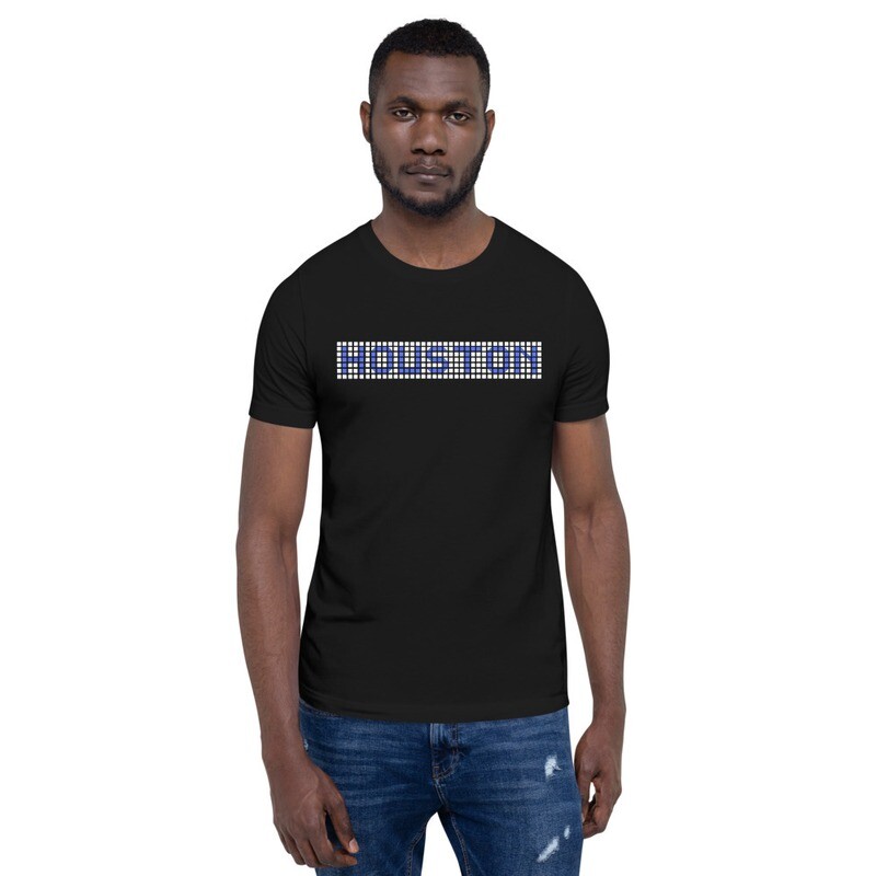 Houston Blue Tile Street Short-Sleeve Unisex T-Shirt