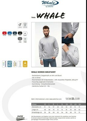 Sweatshirt Whale by Switcher 1444