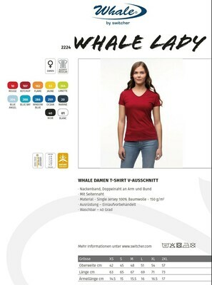 T-Shirt Whale Damen 2224