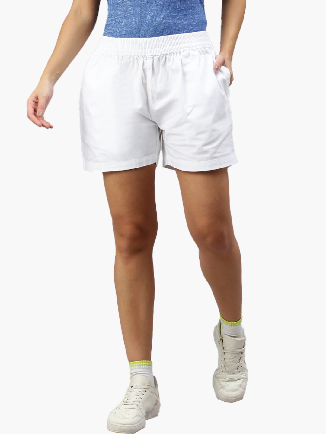 Kurze Switcher Twill  Short Rihanna, Farben: 1 Blanc